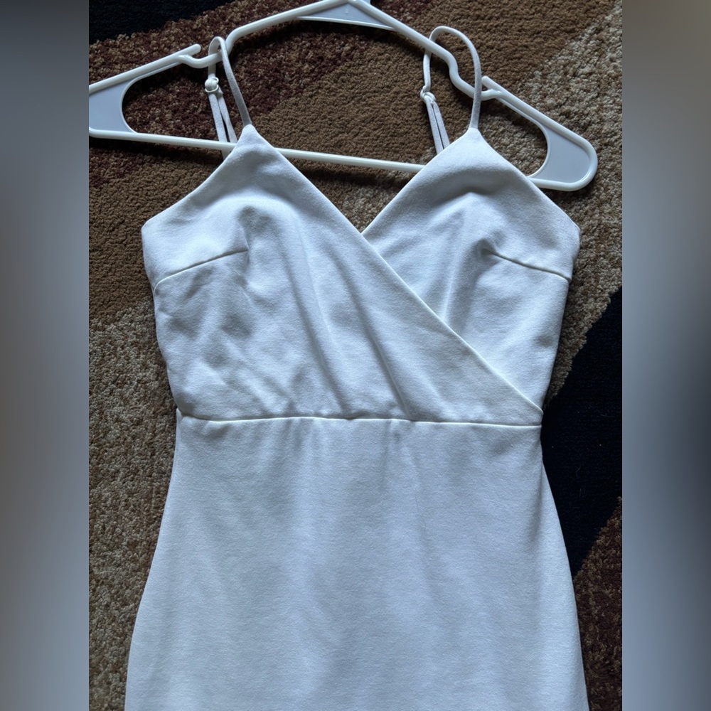 Lulus White Ruffle Hem Dress - Picture 6 of 8
